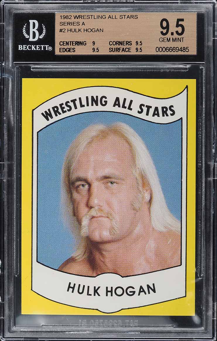 1982 Wrestling All-Stars Series A Hulk Hogan ROOKIE #2 BGS 9.5 GEM MINT