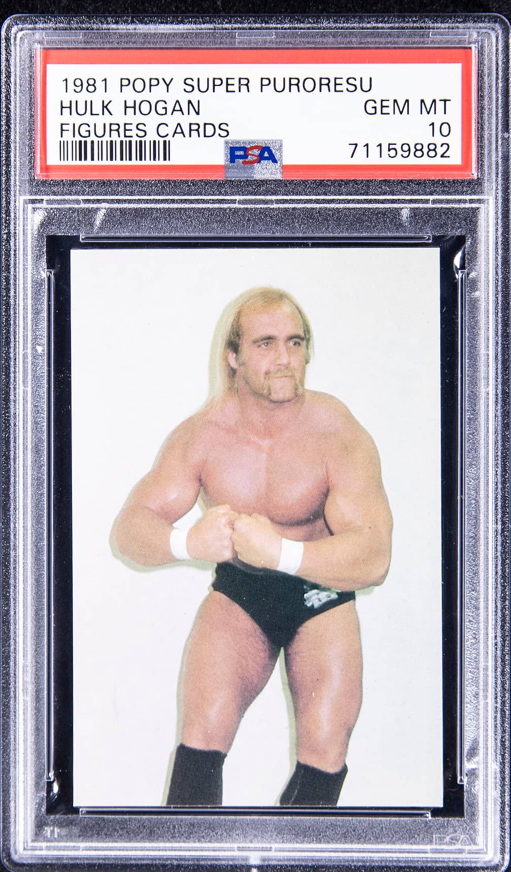 1981 Popy Super Puroresu Figures Cards Hulk Hogan - PSA GEM MT 10 - Pop 2