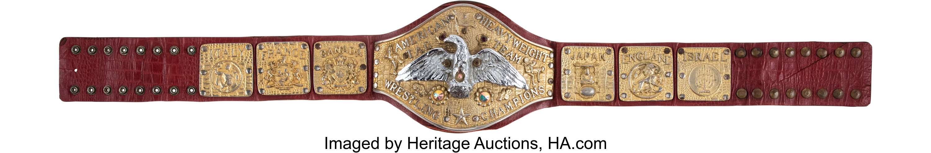 Late 1970's NWA (World Class Wrestling Texas) Tag Team Champions
Belt.