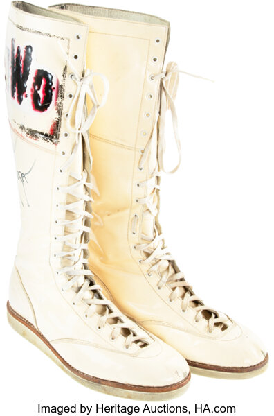 1999 Hulk Hogan Match Worn & Signed nWo Boots Photo Matched to
Five Matches Including SuperBrawl IX vs. Ric Flair with Incredible
Provenance.