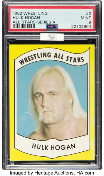 1982 Wrestling All-Stars Hulk Hogan (Series A) Rookie #2 PSA
Mint 9 -- None Superior!
