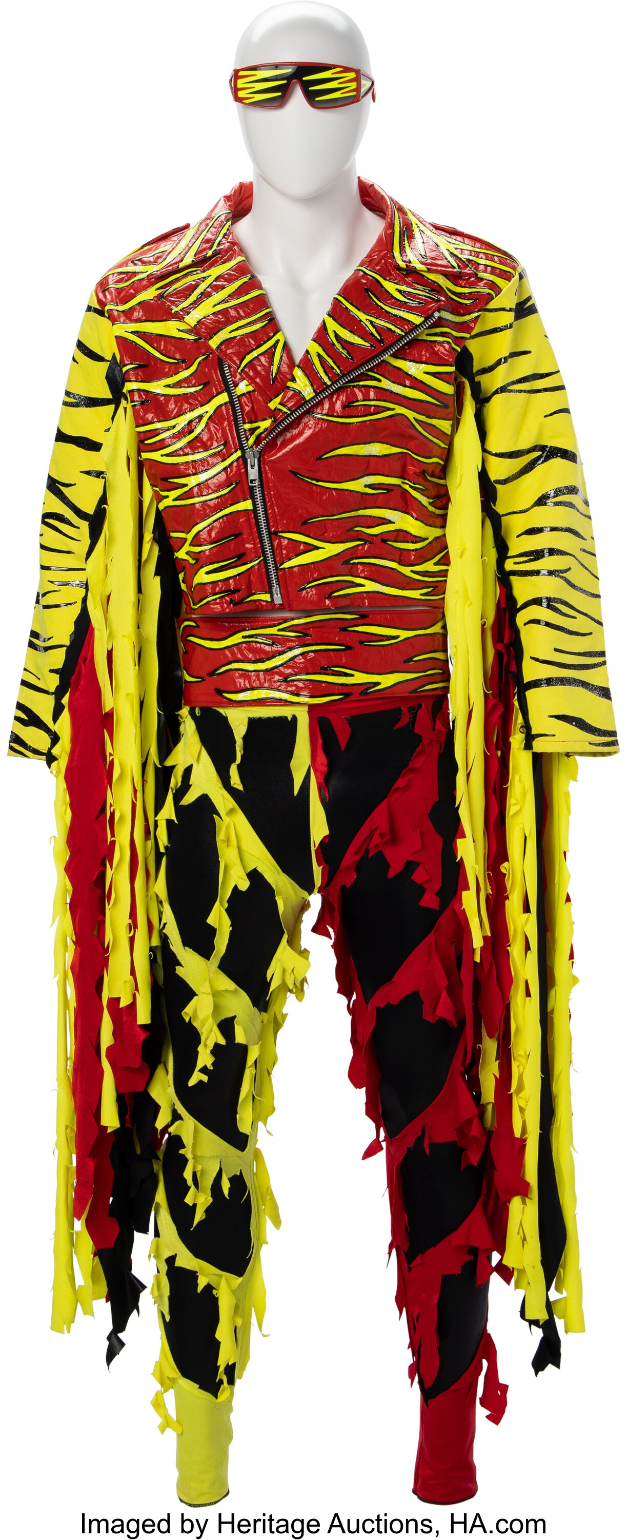 1990's Macho Man Randy Savage Worn Jacket & Outfit with Glasses from The Macho Man Randy Savage Collection - Used in Slim Jim