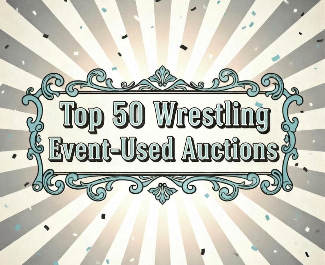 Top 50 Wrestling Event-Used, Assets from the auctions. No Crossover items