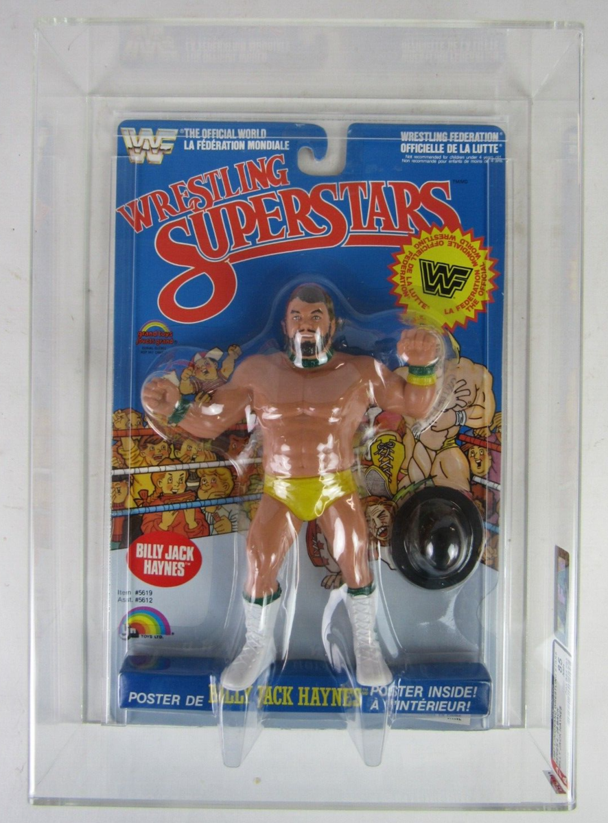 1987 LJN WWF Wrestling Superstars Billy Jack Haynes MOC AFA 85 Rare! NV448