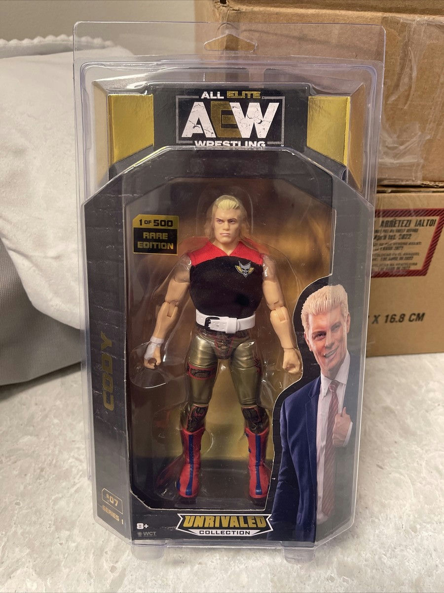 Cody Rhodes AEW Unrivaled Series 1 CHASE RARE 1 of 500 Action Figure Jazwares