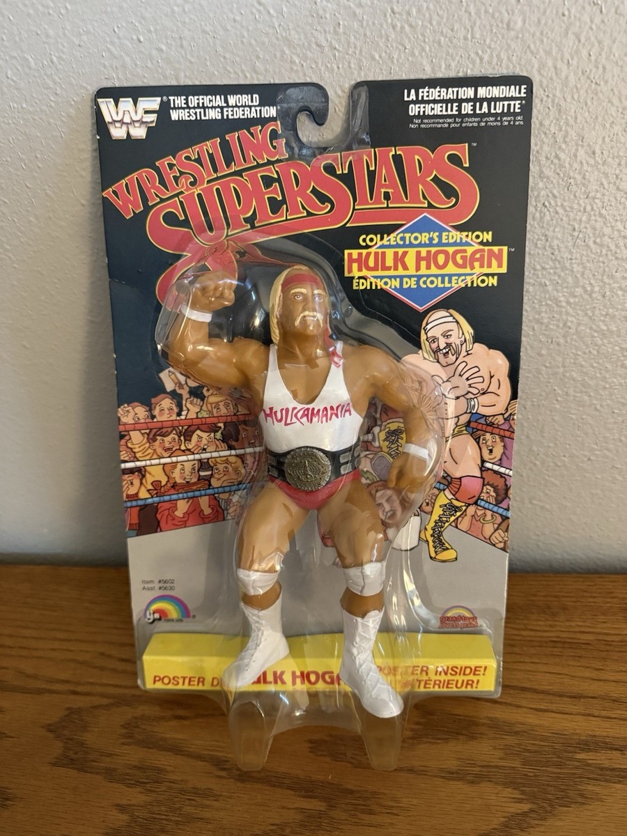 WWF WWE LJN Hulk Hogan 1989 Black Card Series White Shirt Wrestling Figure MOC