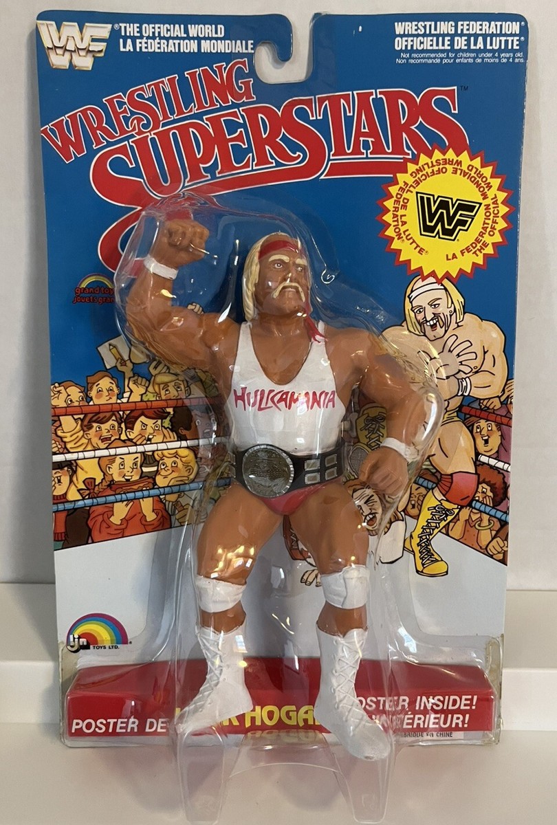 WWE WWF LJN HULK HOGAN WHITE SHIRT NEW ON CARD UNOPENED RARE