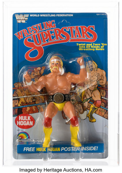 Wrestling Superstars Hulk Hogan AFA 75 ** POP 3, 3rd Highest Grade, Only 5 Higher ** (LJN, 1984).