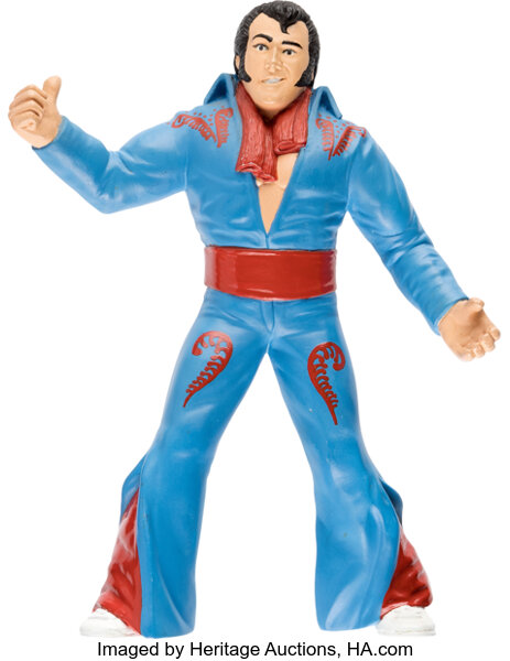 WWF Wrestling Superstars Prototype Honky Tonk Man Hardcopy Figure with Case (LJN, 1988).