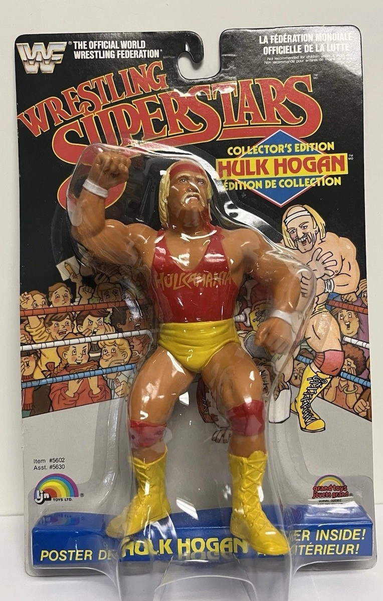 *RARE* 1989 WWF LJN Hulk Hogan Red Shirt MOC Black Card Wrestling Superstars WWE