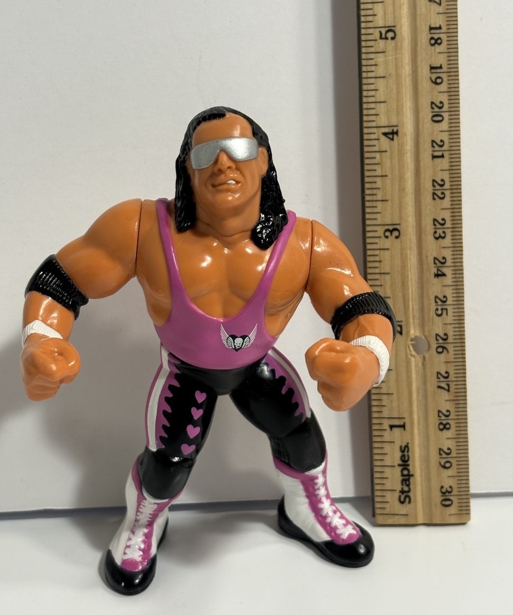 Vintage 1991 Hasbro Bret Hitman Hart Series 8 WWF WWE Wrestling Action Figure (Variant)