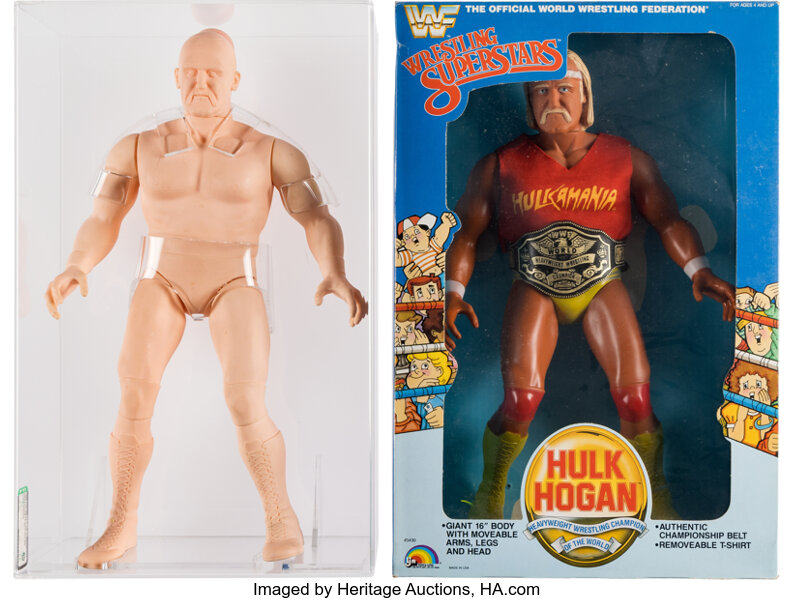 WWF Wrestling Superstars Hulk Hogan 16 Inch Figure & Test Shot AFA 80 (LJN, 1985).
