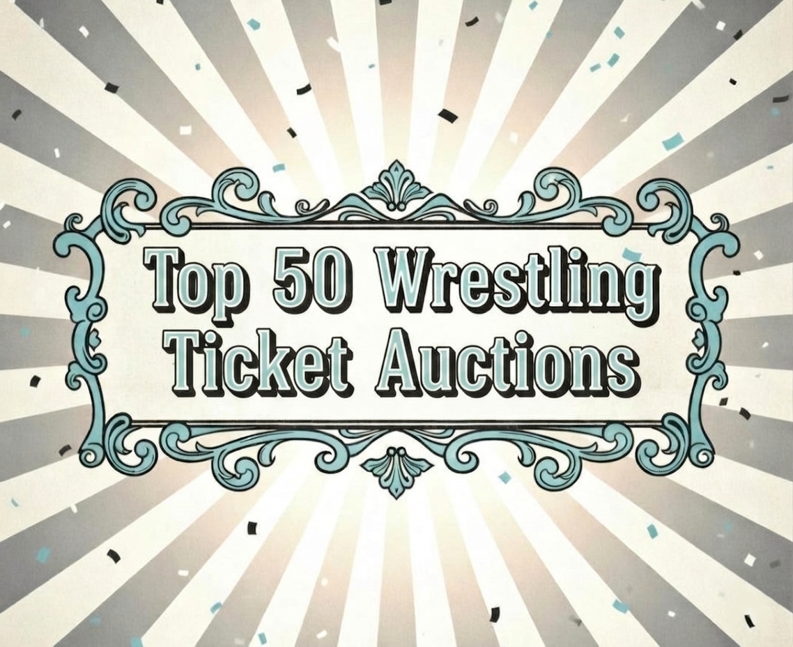 Top 50 Wrestling Ticket Auctions