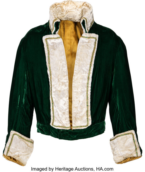 Main front view of 1980s Rowdy Roddy Piper match-worn jacket showing overall condition and event wear from multiple style matches