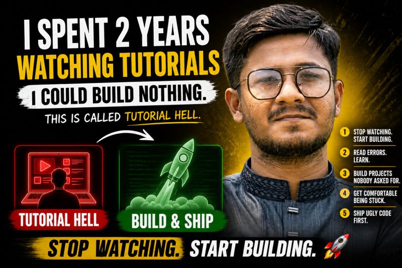 I spent 2 years watching tutorials.
