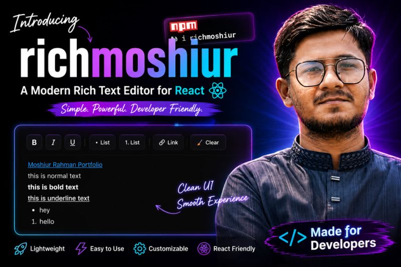 Every Frontend Developer has struggled with one thing at some point — Rich Text Editors. 😮💨