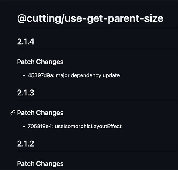 changelog