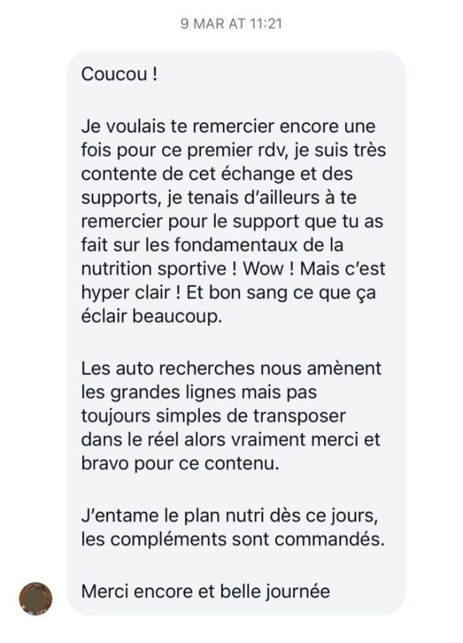 Avis client