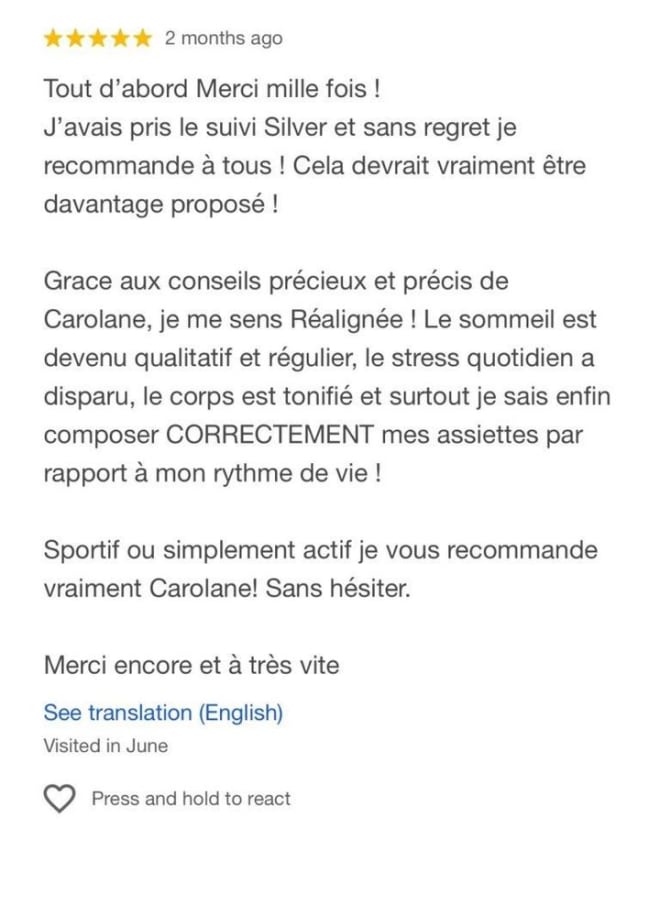 Avis client