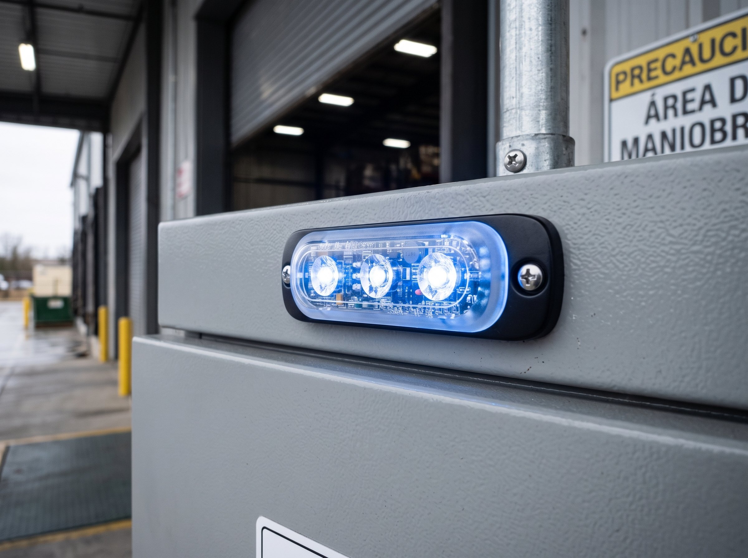 Luz auxiliar SignalPro SP3B de 3 LED azul certificada SAE J595