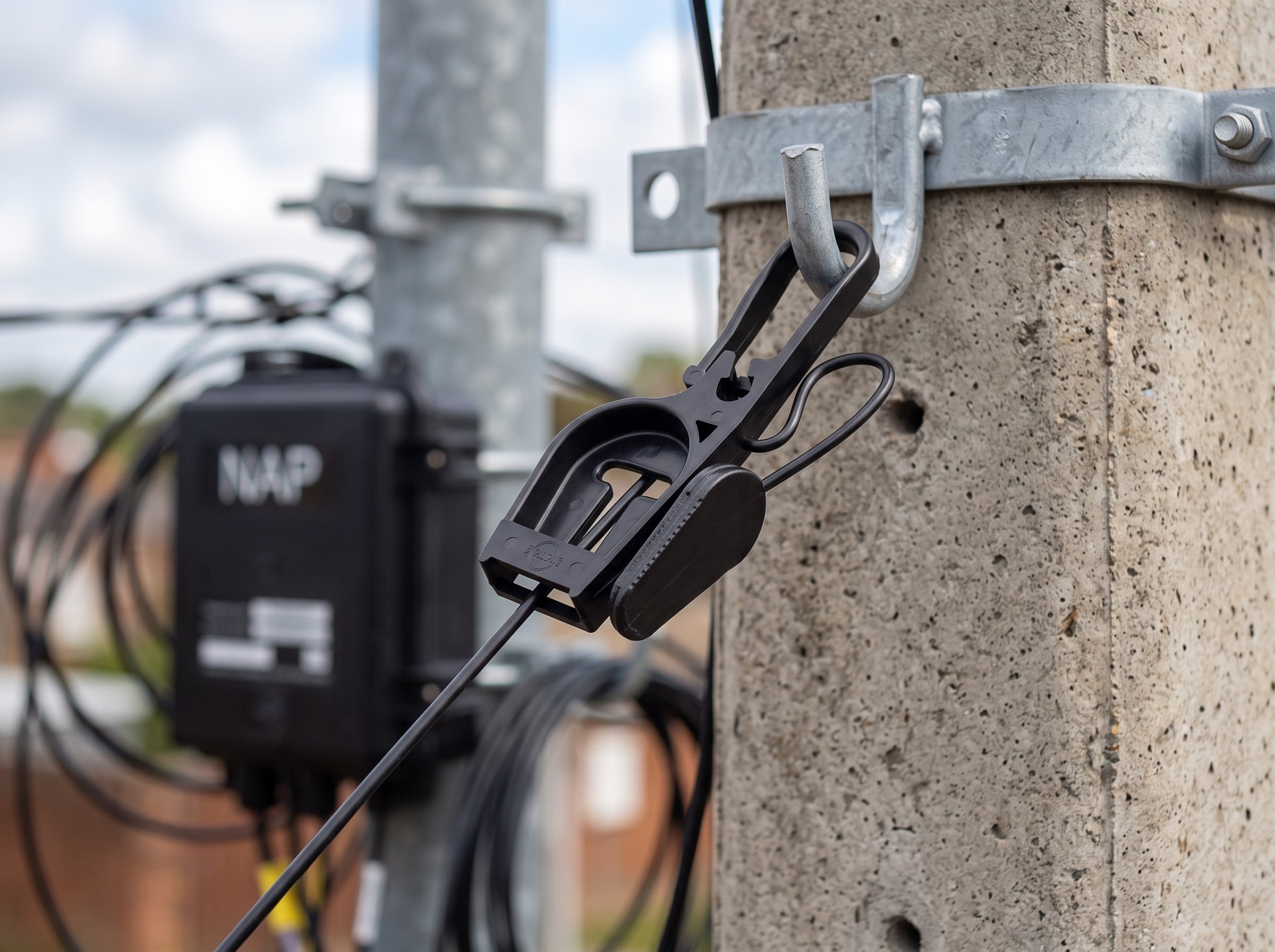 Tensor PLP para fibra drop redonda y plana de 3 mm