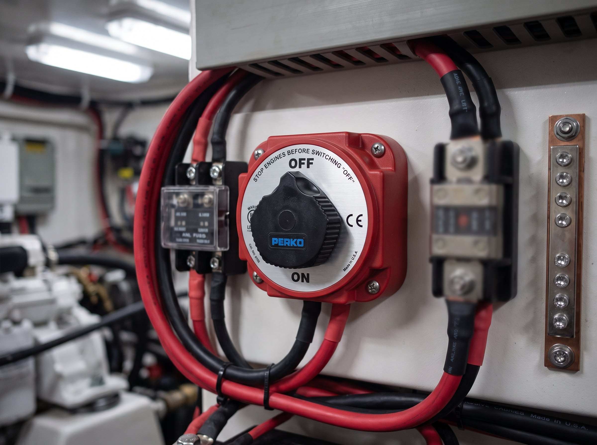 Interruptor de desconexión de batería PERKO 9703 de 480 A