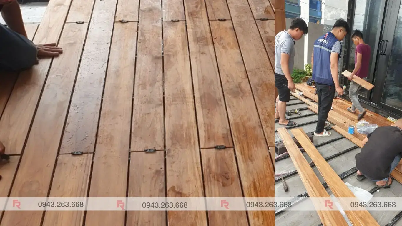 Sàn Gỗ Teak Ngoài Trời Đẹp và Bền Vững