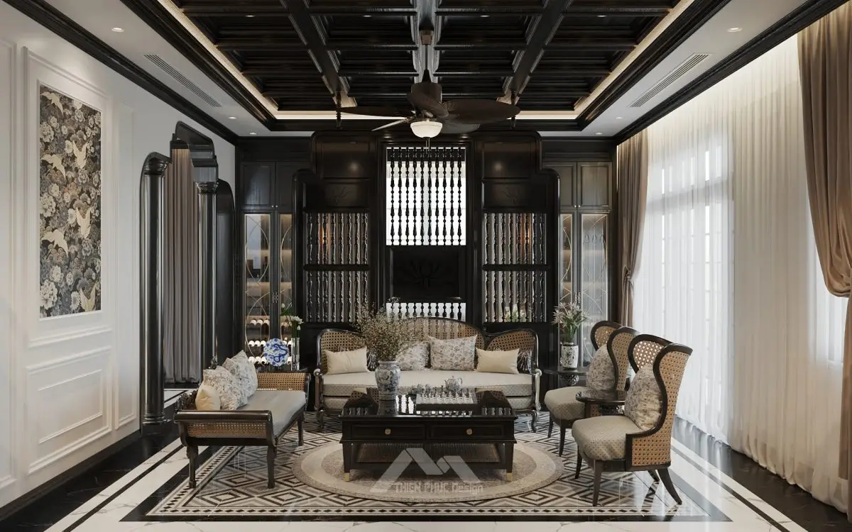 Nội Thất Indochine Kết Hợp Tinh Hoa Đông Tây Trong Không Gian Sống