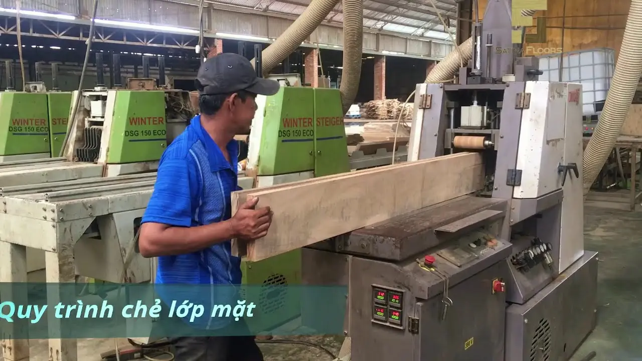 Quy trình sản xuất sàn gỗ tự nhiên: Từ nguyên liệu đến sản phẩm hoàn thiện