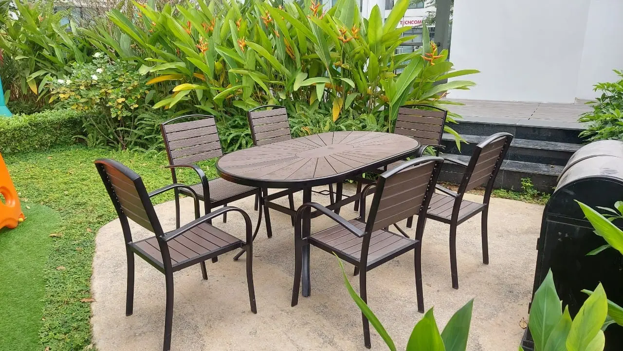 Bàn Ghế Ngoài Trời Đẹp: Sắt, Nhựa, Gỗ - Adepvn