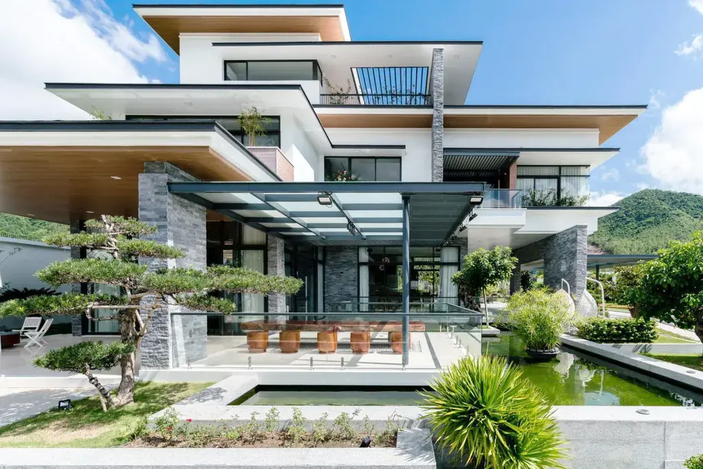 Hoàn thiện sân vườn Biệt thự sân vườn Củ Chi mang phong cách Modern (Hiện đại)