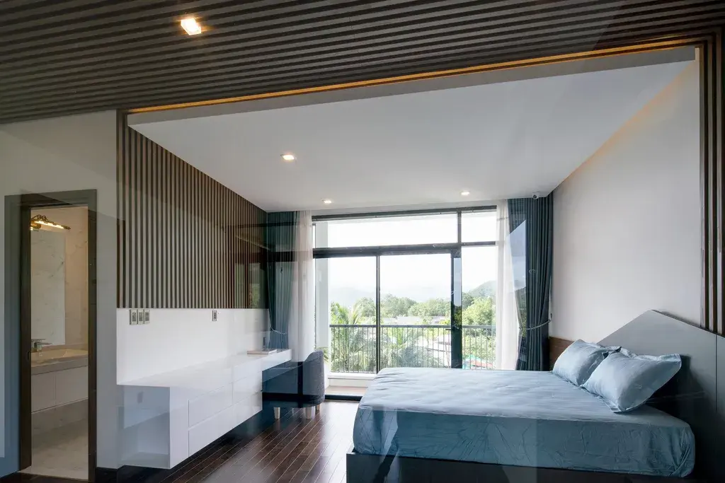 Hoàn thiện nội thất phòng ngủ Biệt thự sân vườn Củ Chi mang phong cách Modern (Hiện đại)