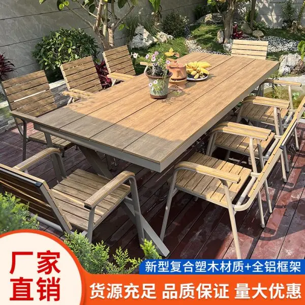 Bàn ghế gỗ nhựa ngoài trời – Giải pháp hoàn hảo cho không gian ngoại thất bền đẹp và thân thiện môi trường