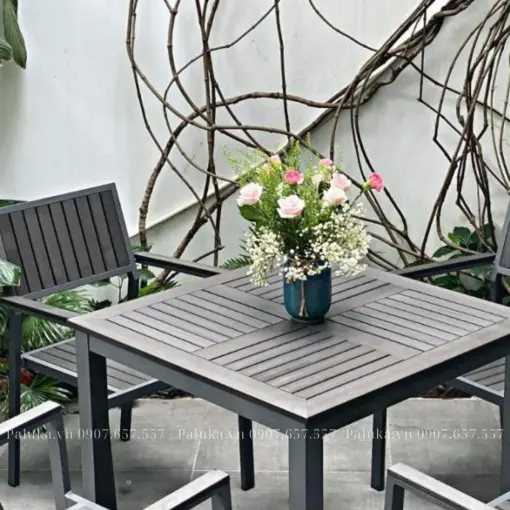 Bàn ghế ngoài trời polywood – Sự lựa chọn tối ưu cho không gian sống hiện đại và bền vững