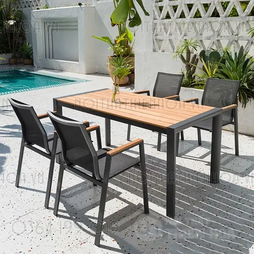 Bàn ghế ngoài trời polywood – Sự lựa chọn tối ưu cho không gian sống hiện đại và bền vững