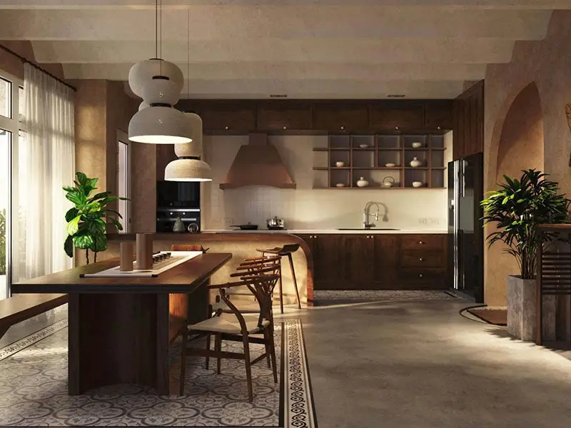 Phong cách Organic Modernism trong thiết kế nội thất hiện đại