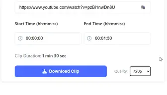 VideoClipper: Select video quality demonstration