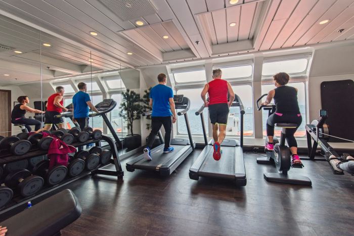 Sauna a fitness centrum