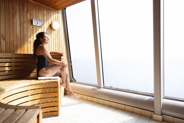 Sauna a fitness centrum