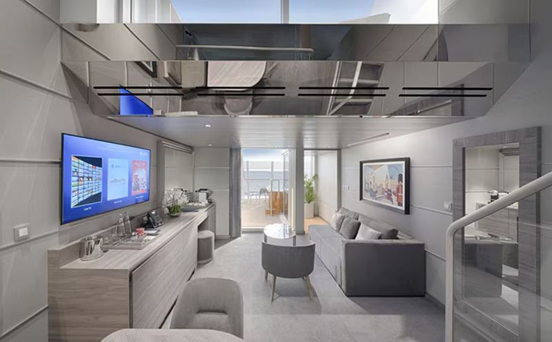 MSC Yacht Club Duplex Suite with terrace and whirlpool bath