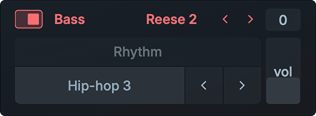 Bass layer controls