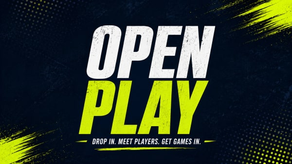 Open Play — drop in, meet players, get games in