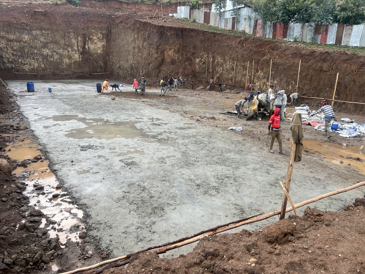 Lean Concrete Under Mat Foundation