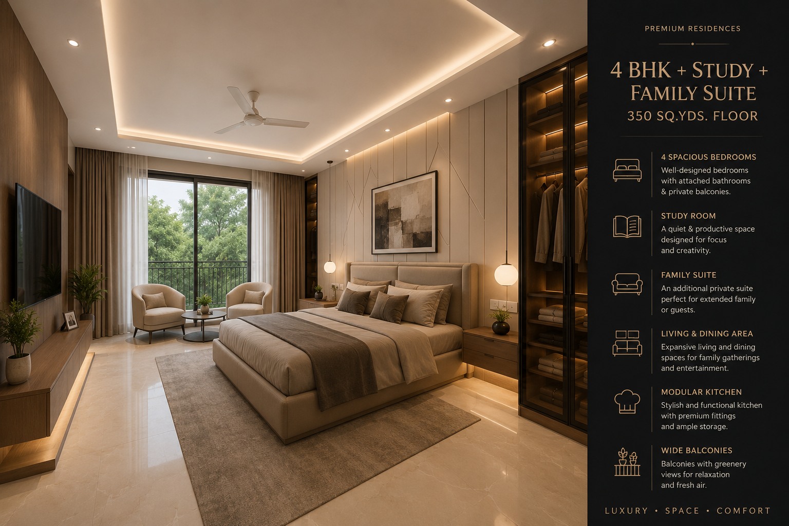 VELORA 3 BHK, 4 BHK & 4 BHK + Study + Family Suite Flat | 3 BHK Flat in Chattarpur Delhi Image 1 Building Image 6