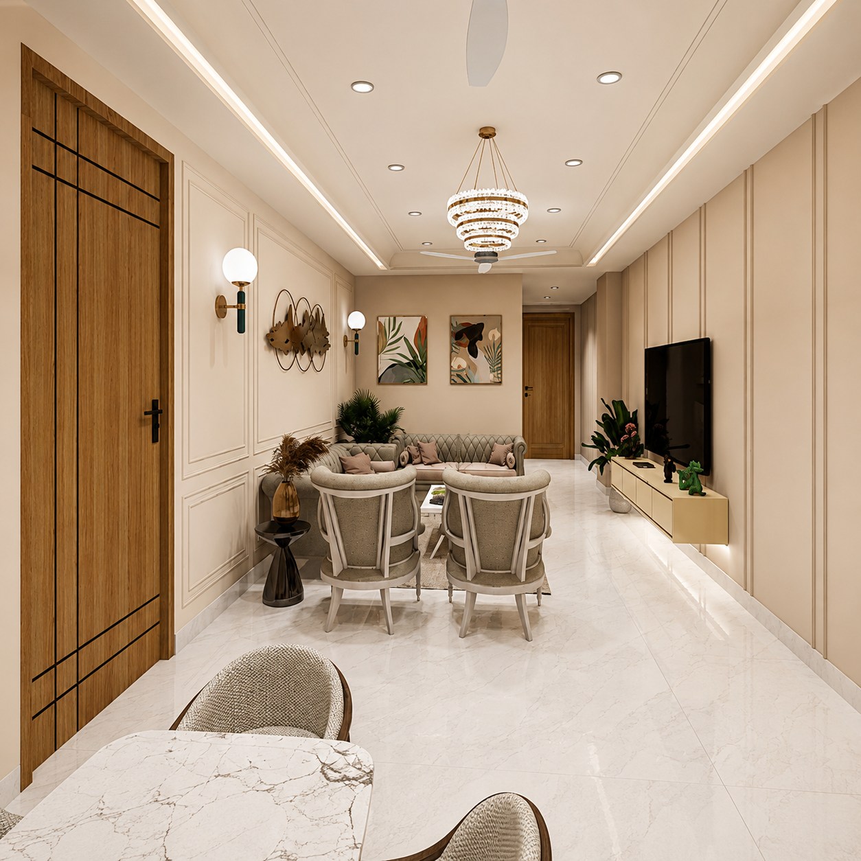 3BHK Simple & Duplex Apartments in Vasundhara, Chattarpur, New Delhi - View 2