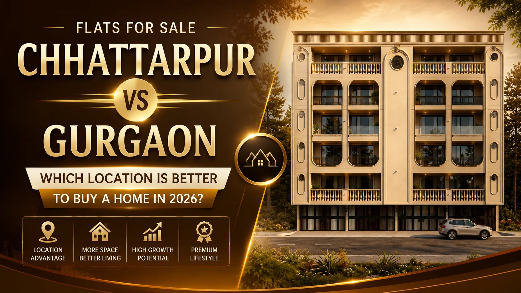Flats for Sale in Chhattarpur vs Gurgaon: Which is Better 2026?