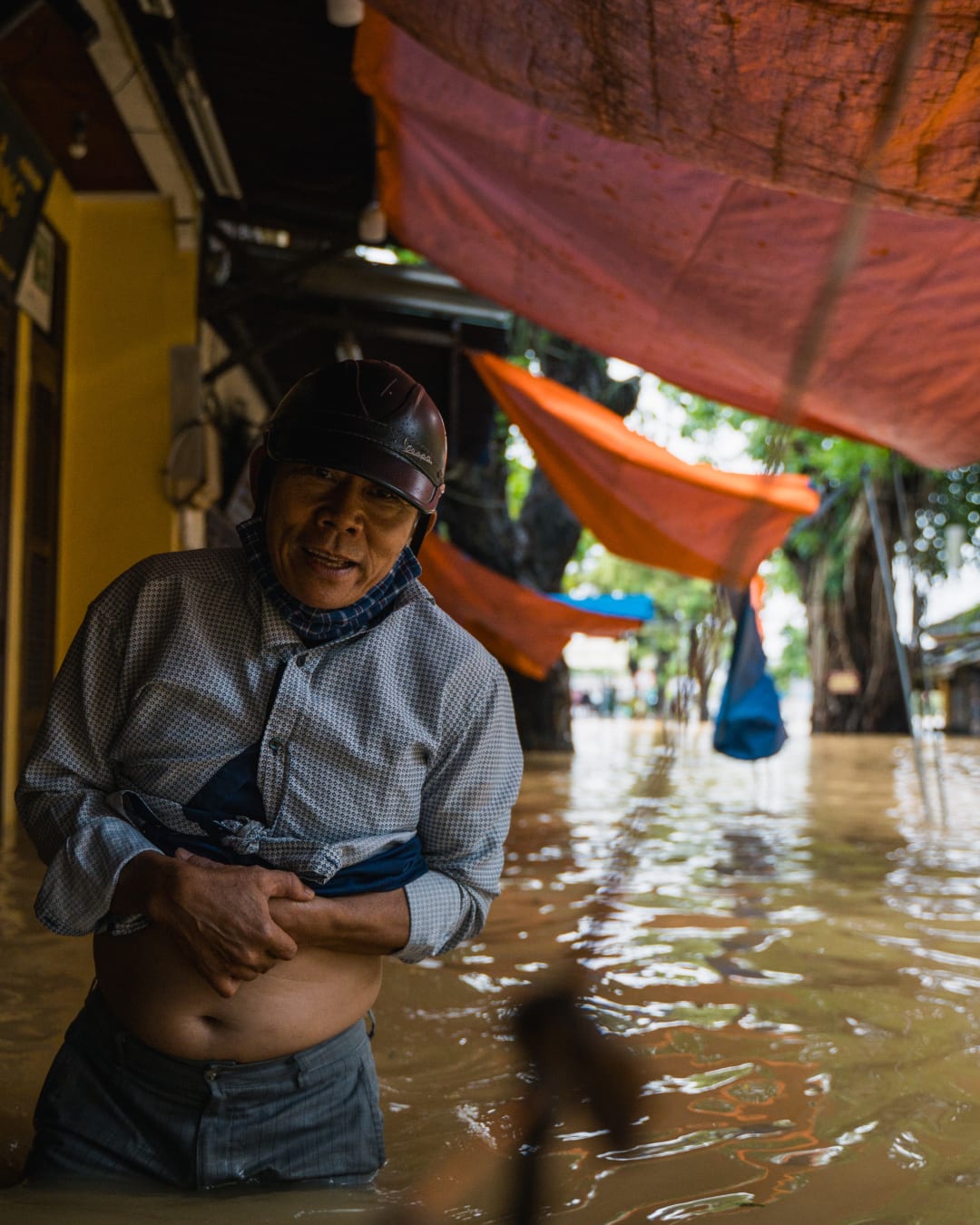 Flooded streets of Hoi An