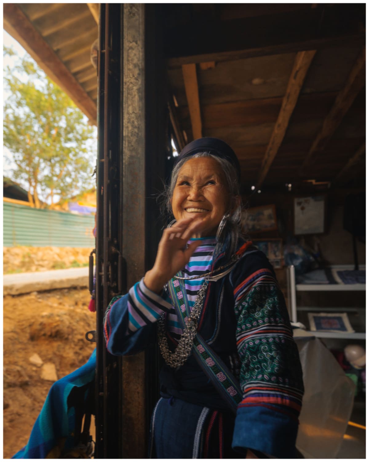 smiling elder traditional dress — Jimmy Ky