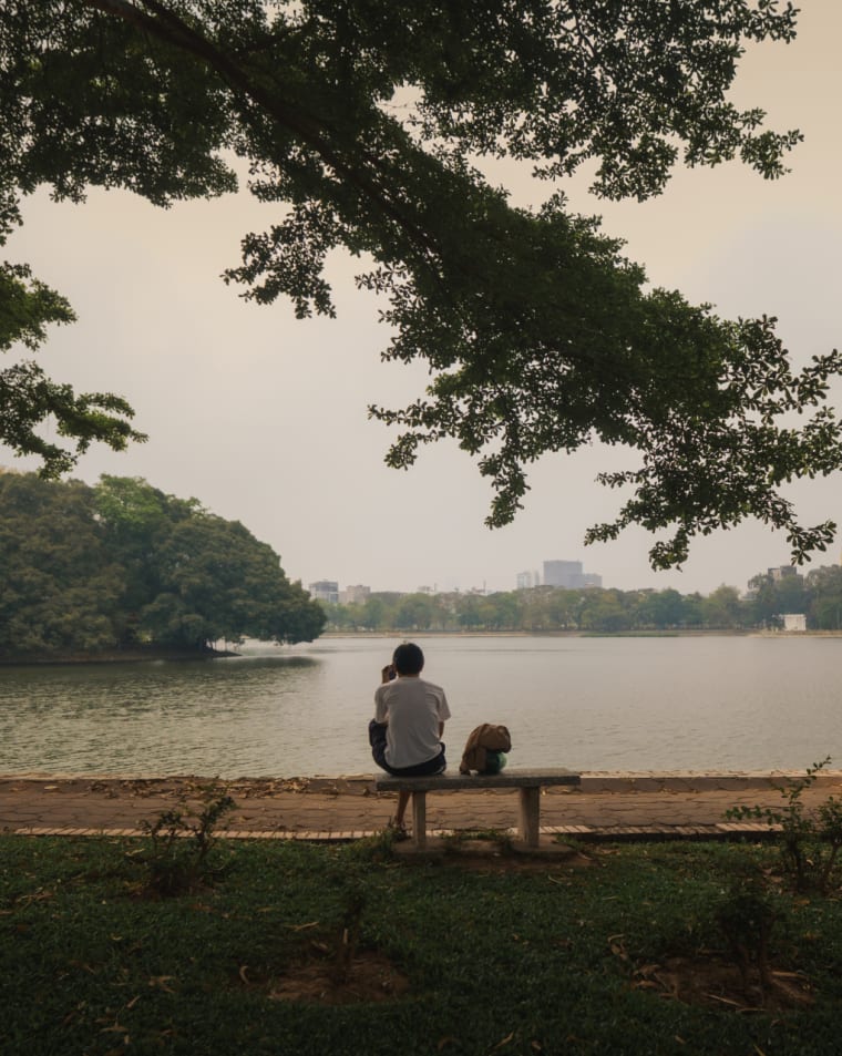 couple by hoan kiem lake — Jimmy Ky