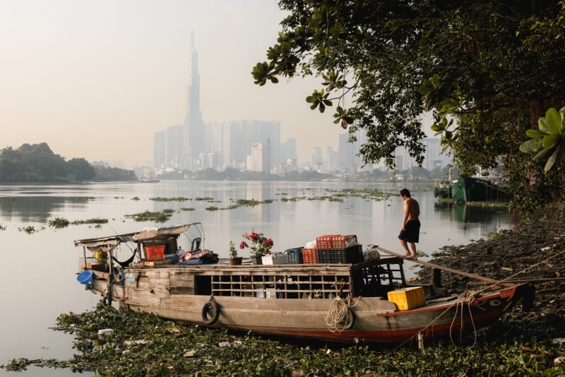 Street photograph of Saigon by Adrien Jean